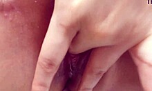 Masturbating my sweet pussy with loads of hot cum dripping everywhere