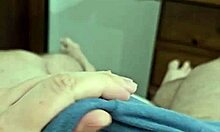 Young Brazilian guy reveals big cock in solo session