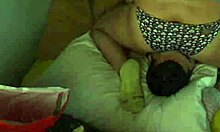 In this amateur video, a brunette girl enjoys facesitting her partner in casual fetish play