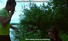 Hot Amateur Brunette Stretched and Drilled on Car Boot