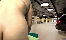 Risky dirty sex in a car parking lot, wow!