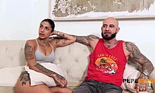 Sexy Spanish Brunette Valeria Del Rio Poses With Tattoo In Photoshoot With Friend