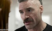 step dad fucks his girl with big cock while she's away