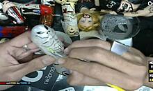 Finishing the little grey alien with dildo art fun