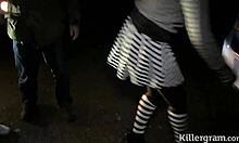 Cum slut blonde Loz Lorrimar dogging at night!