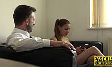 euro amateur dominated by monster cock in deepthroat session