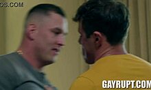 Kyle Fletcher and Brock Kniles get cream filled in doggystyle with big cocks! 😈