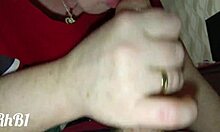 closeup handjob and release