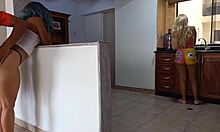 Stepsister says, 'Fuck my husband in the kitchen?'