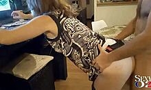 clothed black french slut in lingerie, doggystyle with heels and stockings