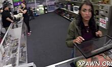 Amateur spreads her cum-filled pussy wide