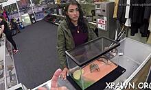 Amateur spreads her cum-filled pussy wide