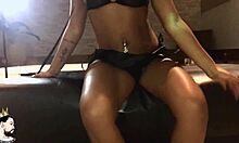 Kiara, obedient slut wife, fucks hard in front of husband Davi without condom