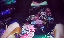 Sharon, a 40-year-old receptionist, rushes home to dress as a slut for her husband to lick her ass