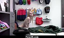 emma starletto handcuffed and fucked by security officer - perp4k