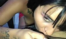 Grabo A La Puta De Mi Hermanastra Mientras Me Da Una Deliciosa Mamada Y Me La Follo Hasta Correrme En Su Apretado Coño