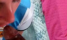 cum eater blonde enjoys blowjob with friend and girlfriend in slutty action