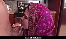 Helping My Hijab Roommate Settle with Hardcore Blowjob and Big Cock