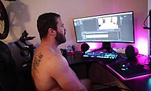 Adamdangertv Alexis Gets Horny and Fucks in Doggystyle with Facial Cumshot at PC