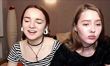 Teen lesbians best friends engage in sex with masturbation, licking shaved pussies, and dancing.