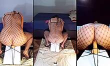 Watch me ride this dildo in the park