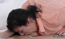 Beautiful Petite Nympho Endures Intense Ass Drilling Hardcore