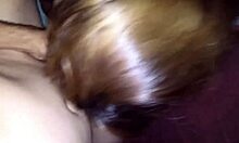 Girlfriend Sucks Me At Night, Pulls Thong Aside And Fucks!