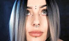 i feel so wild with asmr oil and cream on my tattooed teen cosplay body