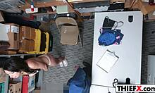 Taylor May Learns Lesson After Swiping Gets Punished With Big Cock In Office