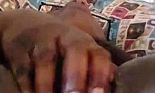 i'm pleasin my ebony ass with toys