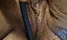 i'm pleasin my ebony ass with toys