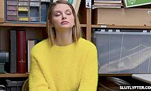 Nadya Nabakova's Pussy Overkilled By LP Officer's Monster Cock In Office