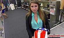 big boobs woman gets banged by nasty pawn guy