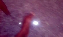 alone at the studio with a bad slut, her monster cock craving my touch.