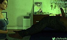 Resident Evil 3 Jill Valentine Handjob Pearly Necklace