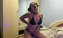 Cute schoolgirl escapes class to do live cam show part one