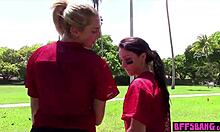 Footballer Teen Bffs Get Fucked By Trainer After Workout