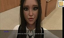 shauna relaxes in college with her teacher, exploring some amateur hentai in 3d