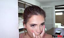 Brooke haze's intense pussy workout session