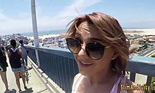 Teen gets booty spanked before riding big cock