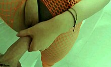 Follow Beautiful Latina Stepsister Mafer in Shower with Pantyhose and Creampie Action