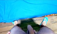 The mother-in-law touches her stepson's big cock, seeking more after divorce.