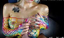 Tell me, how does that oiled titfuck feel with cum on your big tits?