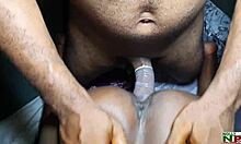 Fucked village girl bent over on house floor continuation