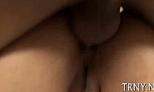 Young Tranny Swallows Penis Eagerly 😏