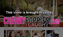 busty teen 18+ babe gobbles my dick with handjob and fingering