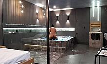 Wild Bathtub Sex! Brunette Can't Handle Big Cock!