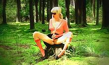 Watch this shemale slut in the forest. Is she ready for hardcore oral?