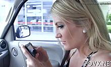 Lovely amanda tate performs pov blowjob and rough doggystyle sex