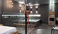 Wild Bathtub Sex! Brunette Can't Handle Big Cock!